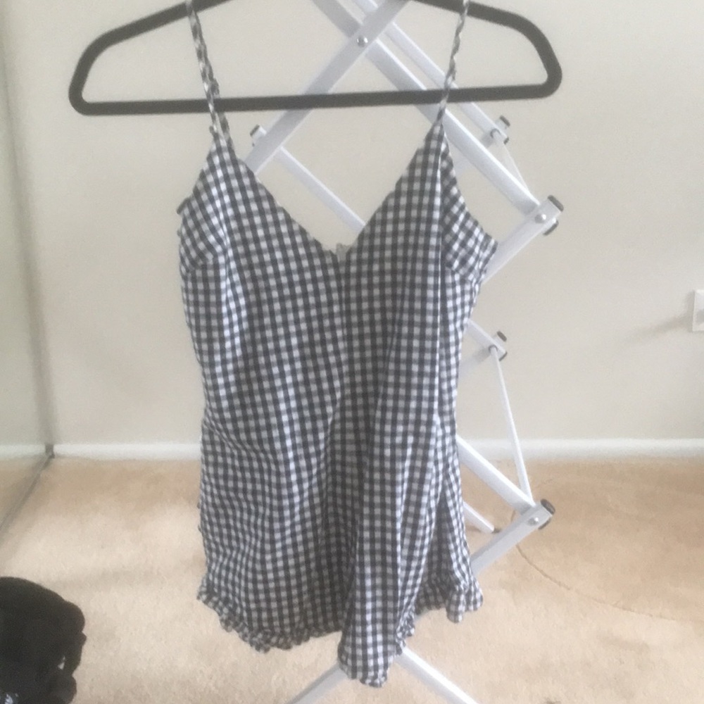 Kendall and Kylie Gingham printed romper.